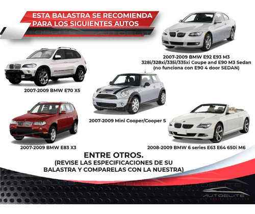 Balastra Xenon Bmw X3 Serie 3 Audi Tt Mini Cooper D1/3-a4