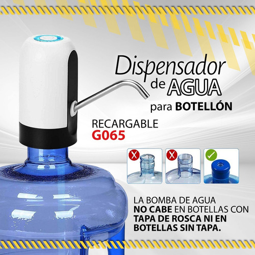 Dispensador De Agua Plástico Automatico Recargable / 10512