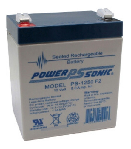 Bateria Recargable 12v/5ah Psonic Terminal F2 Ps 1250