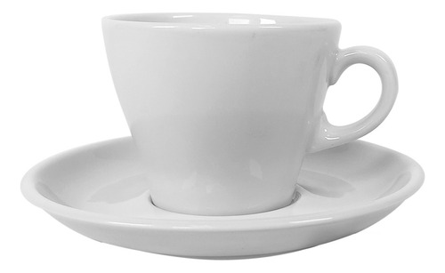 Juego  Set X 6 Taza Cafe Con Plato Porcelana Verbano Monza