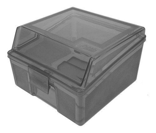 Caja Organizadora Multiusos De Plástico Chica Color Humo