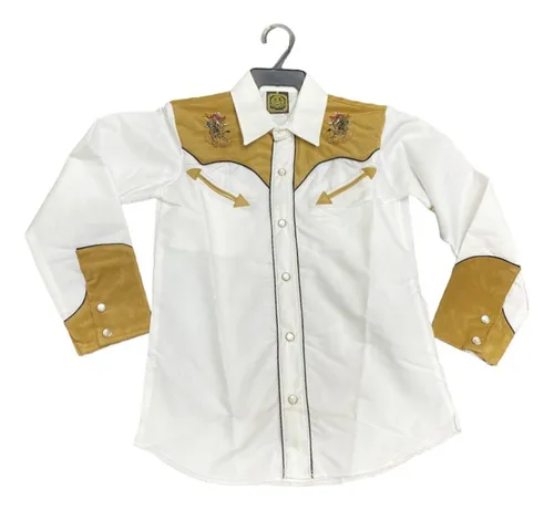 Camisa Vaquera Espuela De Oro Original Ni o Bordada Pana Tor