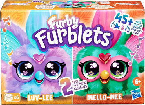 Furby Furblets Pack 2 Mini Furbis Interactivos Luv Lee Mello