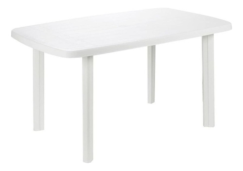 Mesa Pvc 135x83cm 6 Personas Para Patio Jardin Exterior