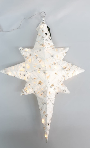  Estrella Alambre  55  Cm Con Luz #30815 - Sheshu Navidad