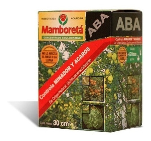 Imagen 3 de 5 de Mamboretá Aba Araña Roja Insecticida Acaricida Grow Shop