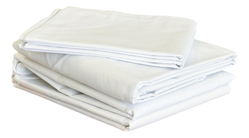 Juego De Sábanas De 160 Hilos Tamaño King Size Color Blanco Incluye 1 Sabana 1 Sabana Cubre Colchon 2 Fundas Almohada Marca Mila Home
