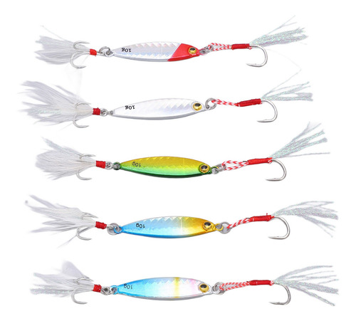 Jig Fishing Cebo 5 Piezas 10 G Señuelo Metal S Señuelo Artif