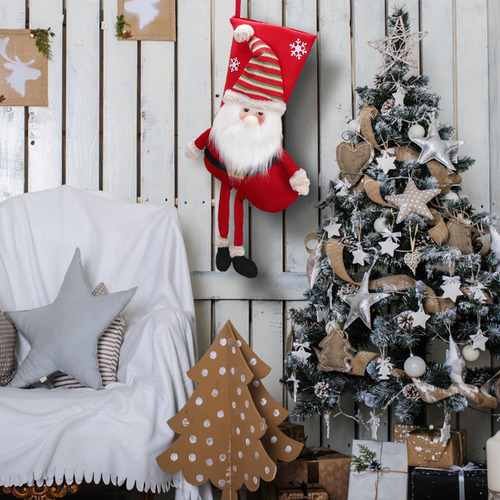 Calcetines Decorativos Navideños P Con Forma De Muñeco De Ni