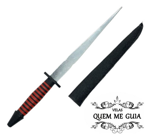 Punhal Assentamento Umbanda 10cm Com Bainha 7