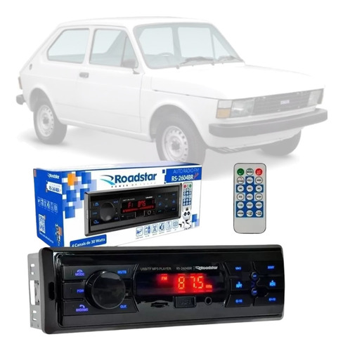 Aparelho Radio Mp3 Fm Usb Bluetooth Roadstar Fiat 147