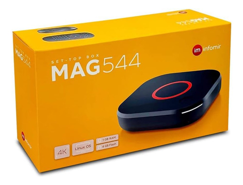 Infomir Original Mag 544 W3 4k Set Box Top Box Player Multim