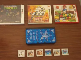 Lote Nintendo 3ds Xl Edición Limitada,pokémon Juegos Fisicos