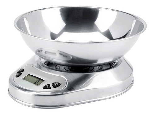 Balanza De Cocina Acero Inox.  22x18x10cm