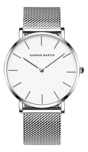 Reloj Hombre Analógico Acero Elegante Moderno Hannah Martin