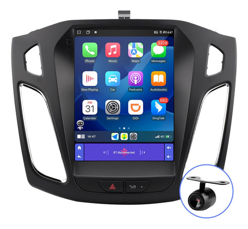 Para Estéreo Vertical Tesla Ford Focus 2012-2017 Carplay Gps