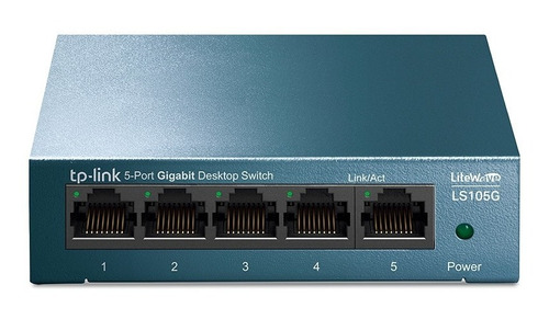 Switch Tp Link 5 Puertos Gigabit Ls105g Cuerpo Metalico