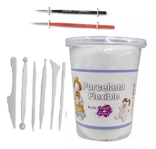 1Kg De Pasta Francesa Porcelana Flexible Policraft