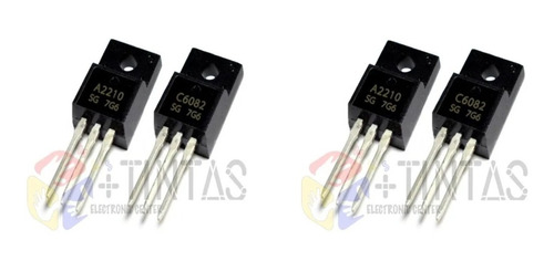 4 Transistor A2210 Y C6082 Para Tarjetas Lógicas Epson