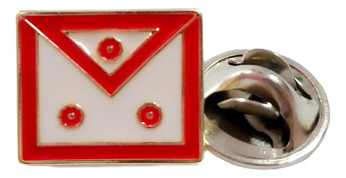 Pin Broche Avental Mestre Maçom- Vermelho