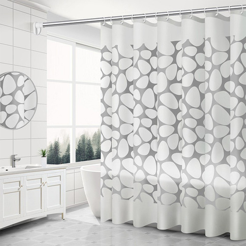 Cortina De Chuveiro E Bathroom Pattern Cobble Pattern Bathro