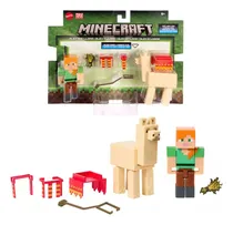Comprar Minecraft Alex Y Llama Juego Figura Muñeco Juguete Coleccion