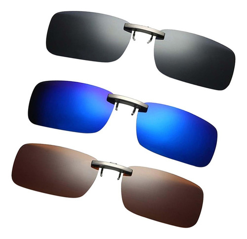3 Peças De Óculos De Sol Polarizados Para Jogos Flip-on .