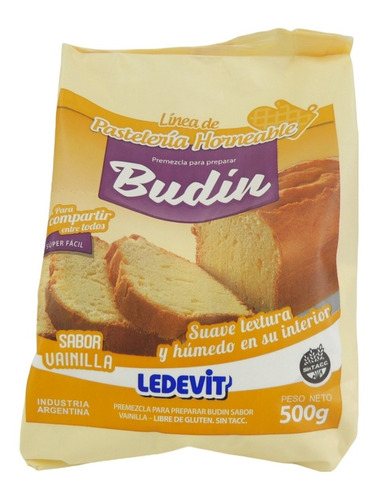 Mix Budin Vainilla Ledevit X 500 Grs