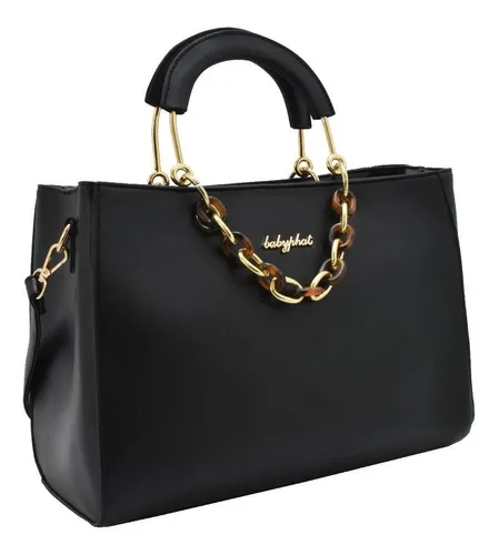 Bolsa De Mujer Baby Phat Tipo Satchel Crossbody Con Cadena