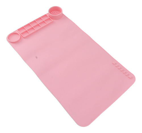 Alfombrilla De Silicona Para Manualidades, Color Rosa, 19.7