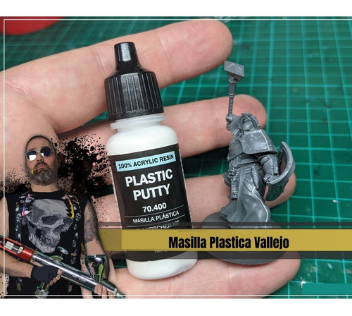Imagen 2 de 4 de Vallejo 70400 Putty Masilla Plástica Acrílica 17ml La Plata