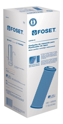 Imagen 2 de 4 de Cartucho Repuesto Para Purificador De Agua Foset 49218