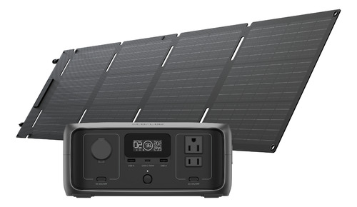 Estación De Energía Portátil Ecoflow River 3 Ups + Panel 60w