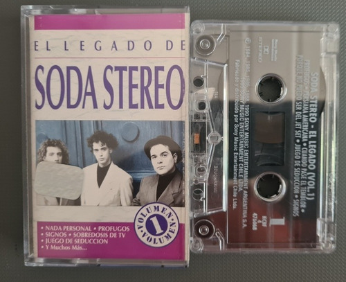 Cassette Soda Stereo: El Legado Vol 1 (recopilacion)