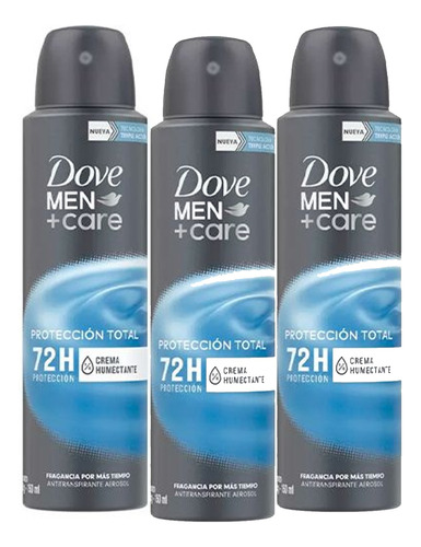 Promo X3 Desodorante Dove Men Care Protección Total 150ml
