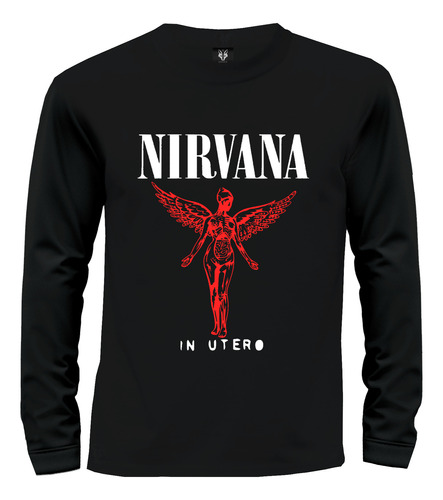 Camiseta Camibuzo Rock Nirvana Álbum In Utero