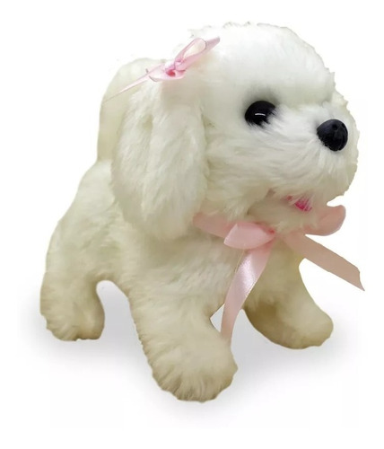 Peluche Interactivo Wow Perro Maltes Con Sonido E. Full