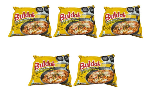 Ramen Coreano Picante Cheese Multibolsa 5 Piezas140g Samyang