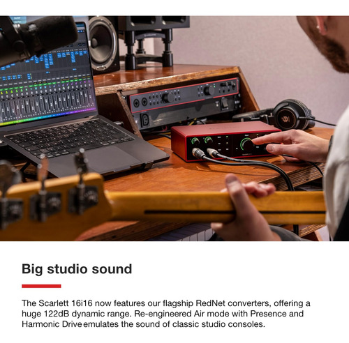 Interface De Audio Usb Focusrite Scarlett 16i16 4ta