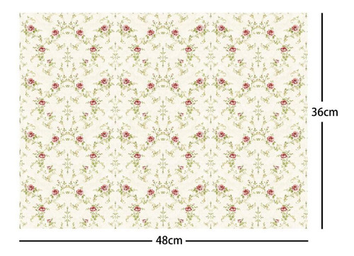Dollhouse Floorboards Wallpaper, Miniatures Dolls Style B