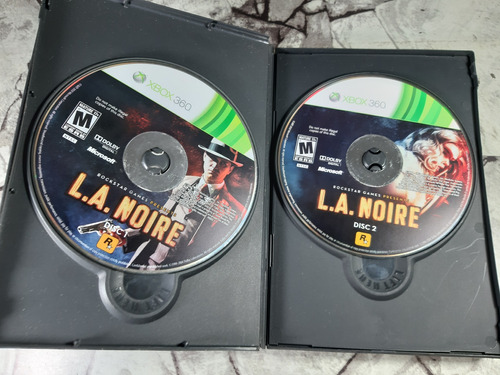 Juego La Noire Xbox 360 Solo Discos 