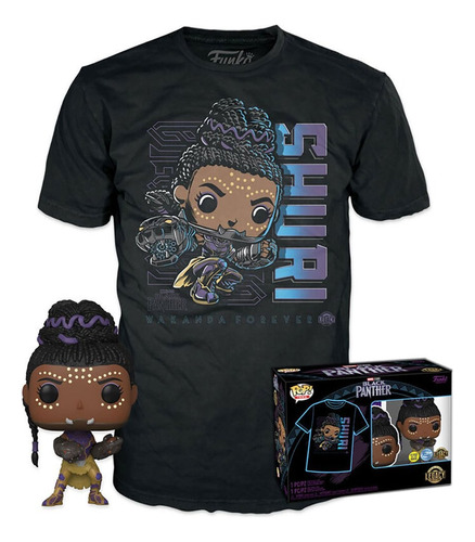 Shuri, Marvel: Black Panther Funko Pop + Camiseta L/g 