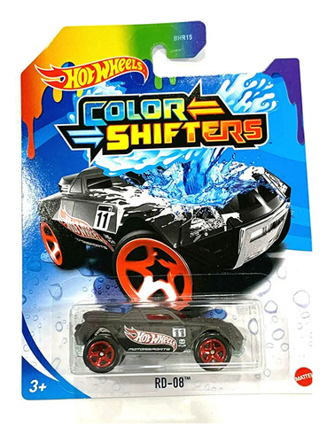 Diecast Hotwheels Color Shifters Rd-08 (negro/gris)