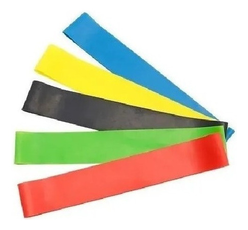 Kit 5 Faixas Elásticas Atividade Física + Cinta Modeladora
