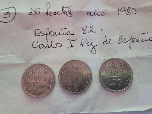 Monedas 25 Pesetas 1980