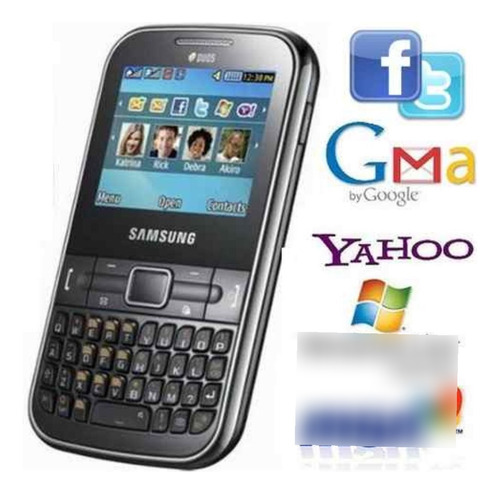 Celular Samsung Ch@t322 Gsm 850 1800 1900 Dual Chip Nfe Gr