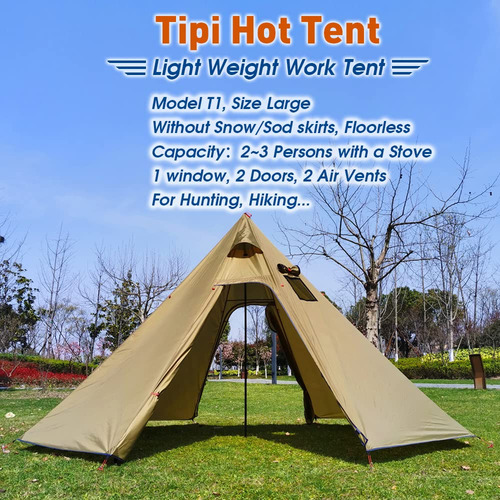 Tipi Tipi Para 4 Personas De 5 Libras Con Gato De Estufa