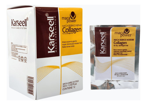 Tratamiento Capilar Con Colágeno Karseell 30ml X 12 Sobres