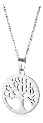 Collar Con Colgante Redondo Con Forma De Árbol De Los Deseos