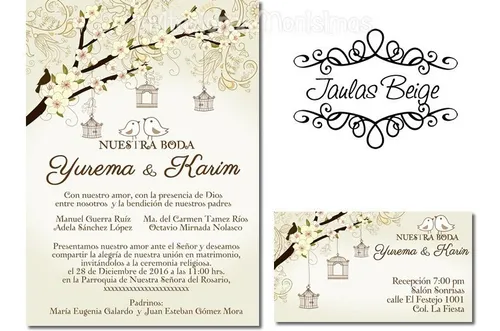 comprar Invitacion Boda Religiosa  Imprimible Personalizada